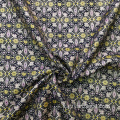 Tessuto broccato jacquard doppio oro nero